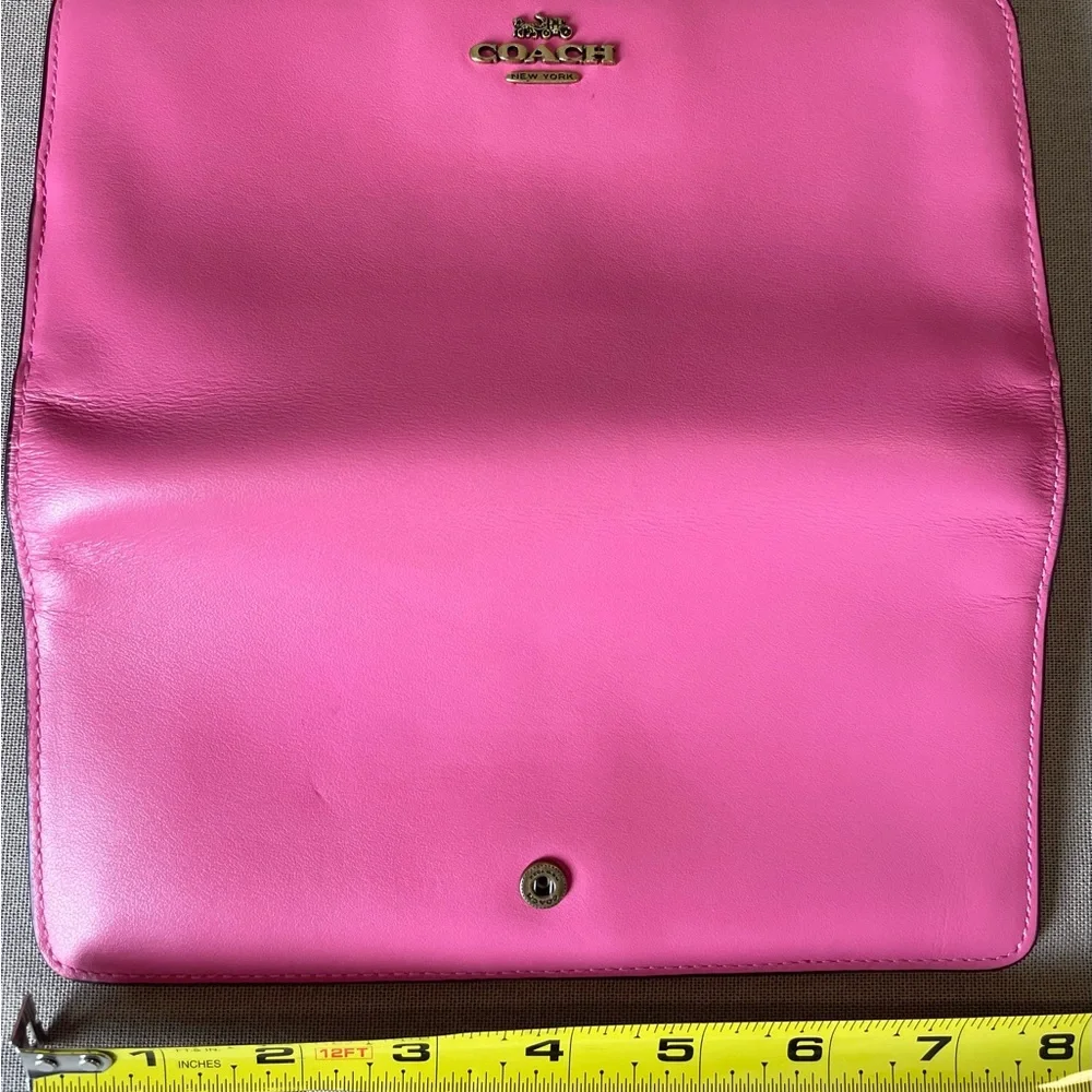 Coach Vibrant Pink Women's Wallet - Picture 9 of 10